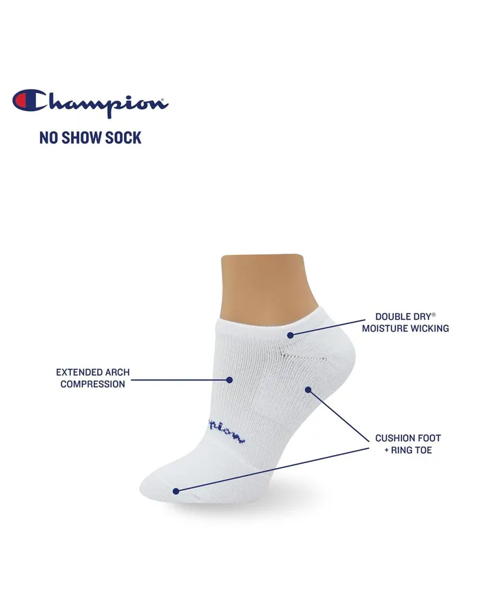 Women039S Compression NoShow Socks 3Pairs White Women Champion Socks