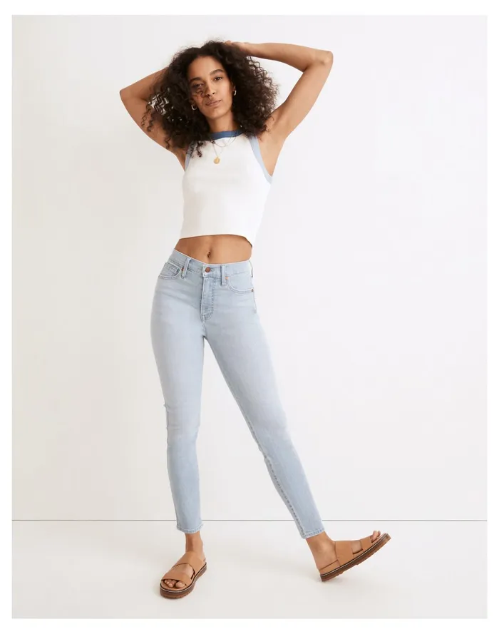 Women 10034 High Rise Skinny Jeans In Longton Wash Longton Wash Madewell Jeans