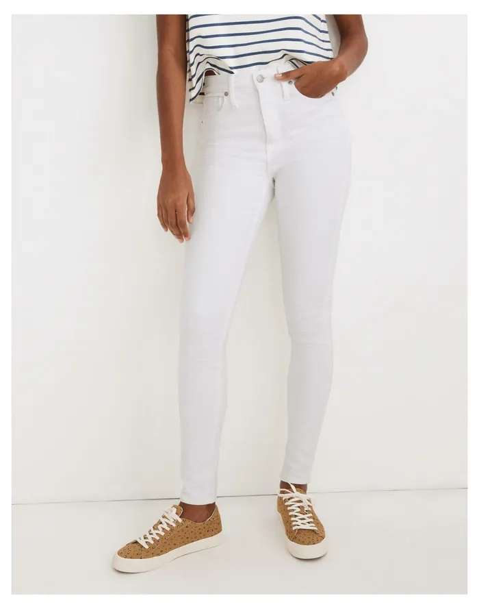Women 10034 High Rise Skinny Jeans In Pure White Pure White Madewell Jeans Women 10034 High Rise Skinny Jeans In Pure White Pure White Madewell Jeans