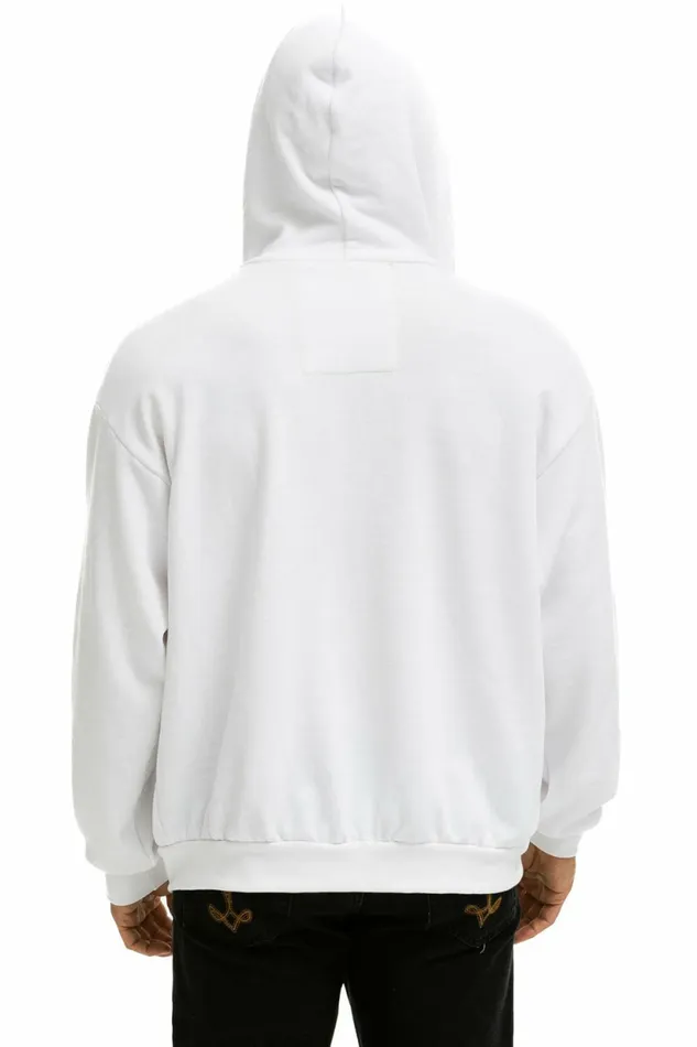 Women 5 STRIPE HOODIE 8211 WHITE NEON RAINBOW Aviator Nation Hoodies Women 5 STRIPE HOODIE 8211 WHITE NEON RAINBOW Aviator Nation Hoodies