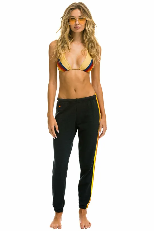 Women 5 STRIPE SWEATPANTS 8211 CHARCOAL Aviator Nation Sweatpants Women 5 STRIPE SWEATPANTS 8211 CHARCOAL Aviator Nation Sweatpants
