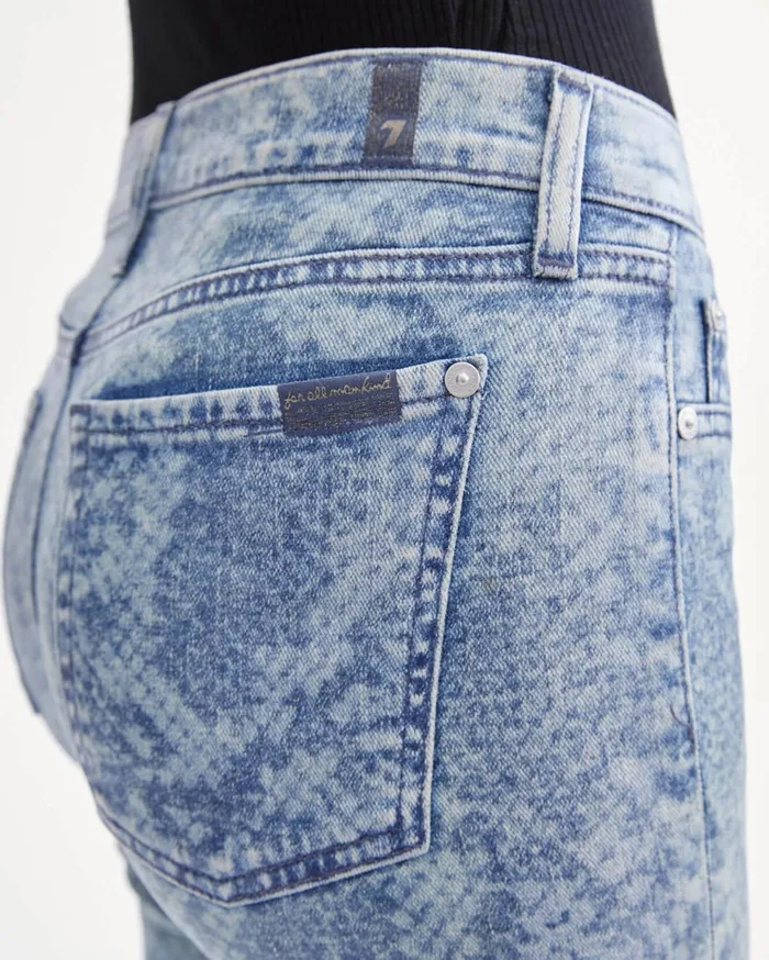 Women 7 For All Mankind Ankle Ankle Skinny With Laser Indigo Snake 038 Faux Pockets In Reed