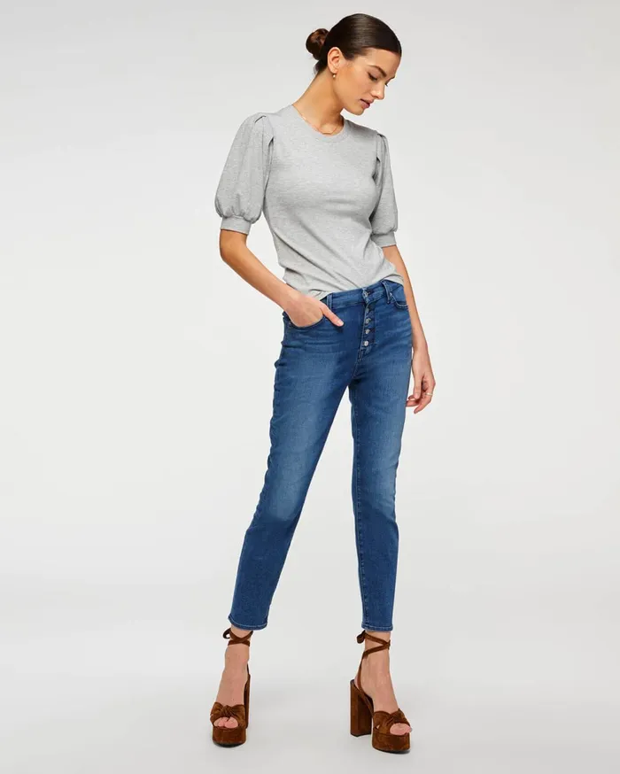 Women 7 For All Mankind Ankle Bair High Waist Ankle Skinny In Peace Blue