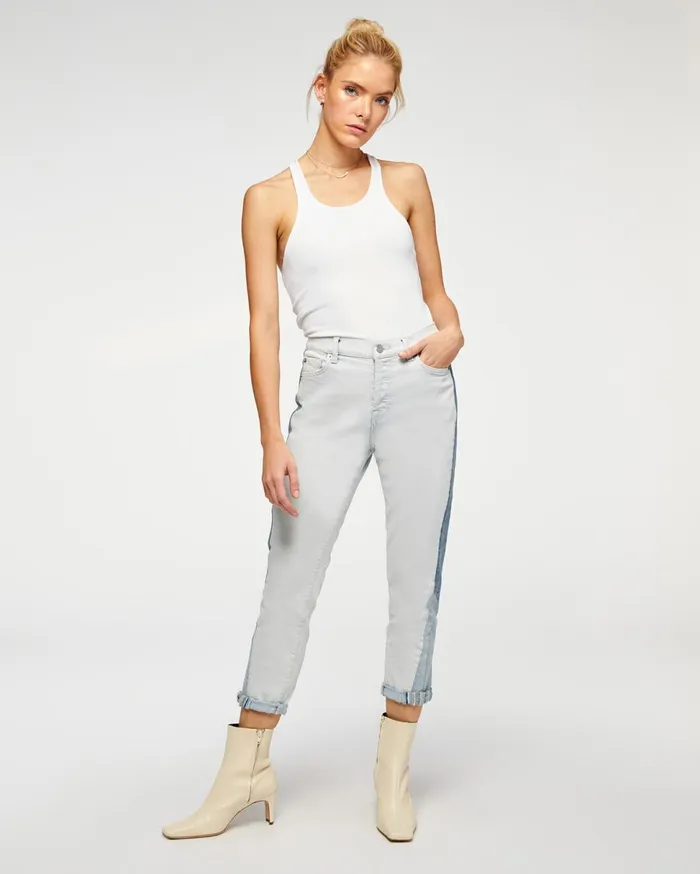 Women 7 For All Mankind Ankle Josefina In Coldwater Patchwork