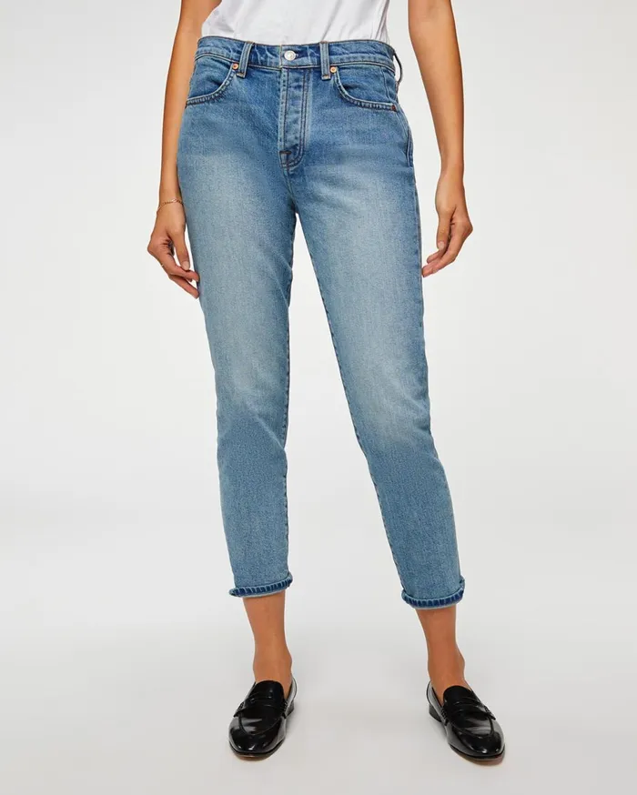 Women 7 For All Mankind Ankle Josefina In Spliced Blue