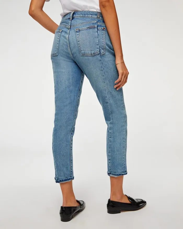 Women 7 For All Mankind Ankle Josefina In Spliced Blue