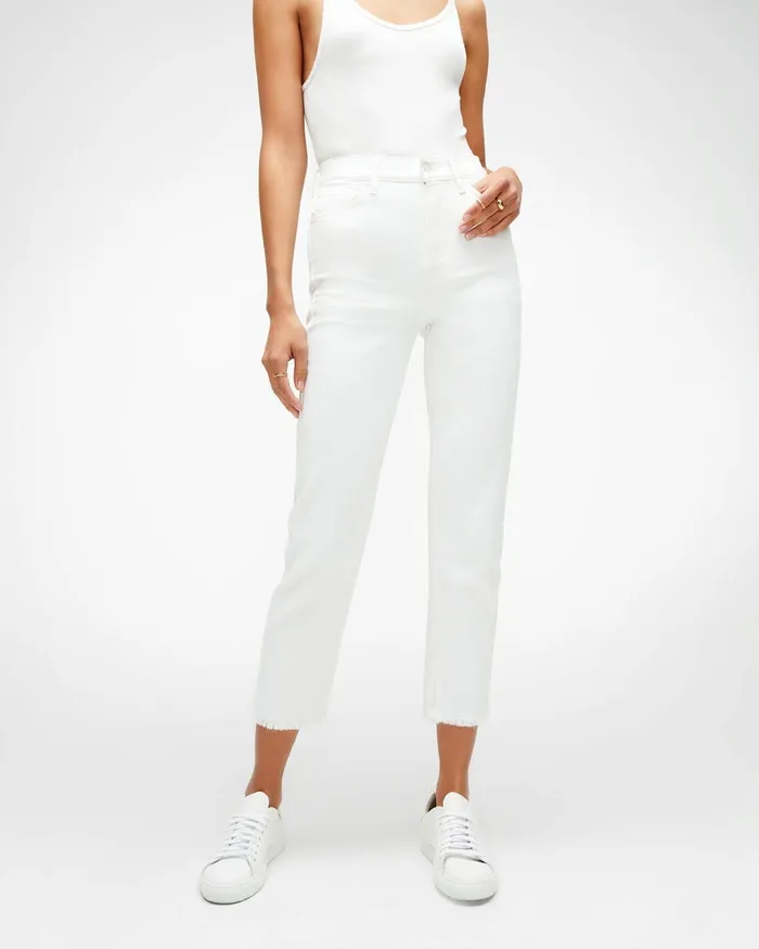 Women 7 For All Mankind Cropped High Waist Cropped Straight In Prince Street