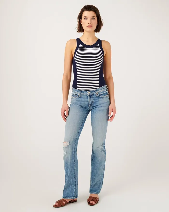 Women 7 For All Mankind Denim Original Bootcut In Lovechild With Destroy