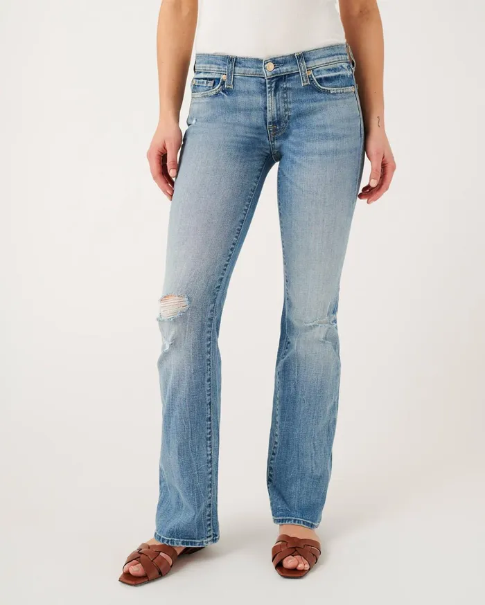 Women 7 For All Mankind Denim Original Bootcut In Lovechild With Destroy