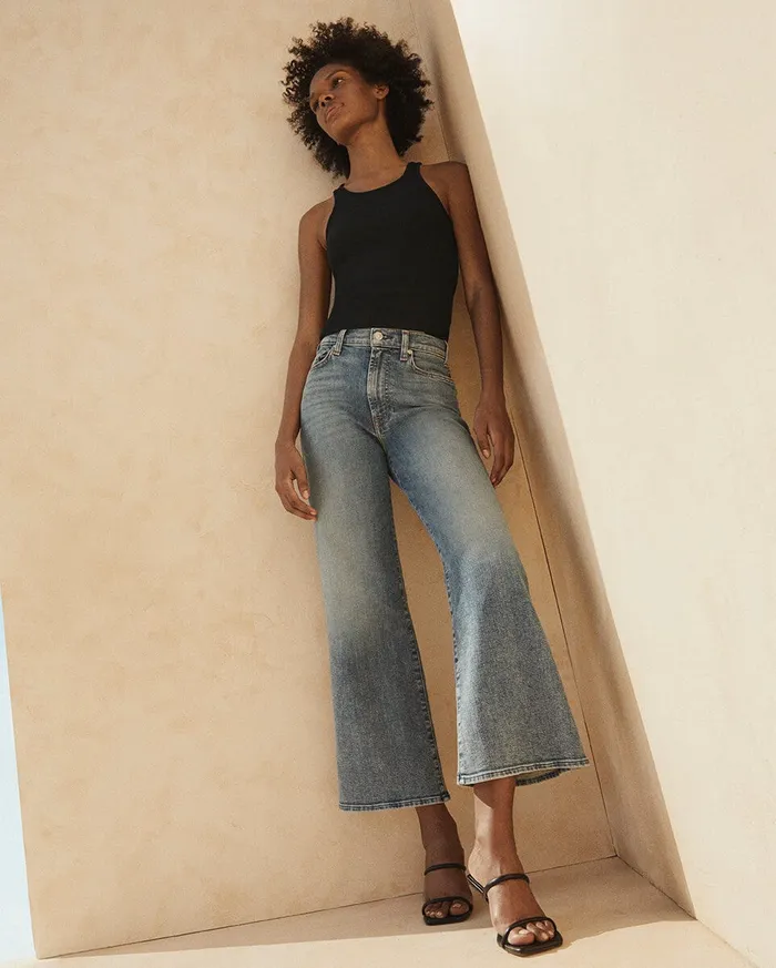Women 7 For All Mankind Dojo Cropped Jo In Sloane Vintage