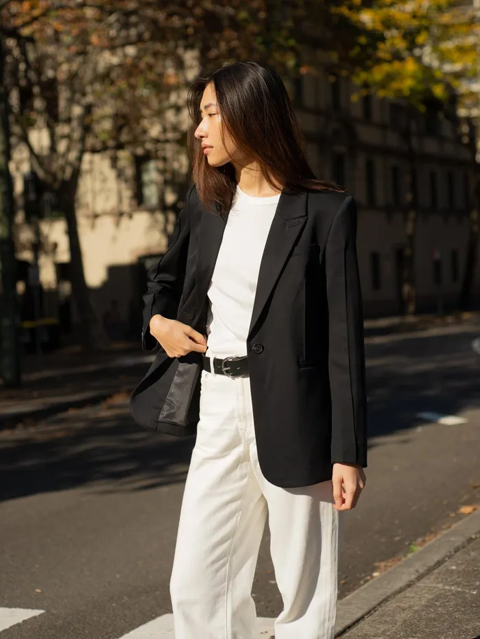 Women AEmery 8211 Maya Blazer In Black The UNDONE Maternity