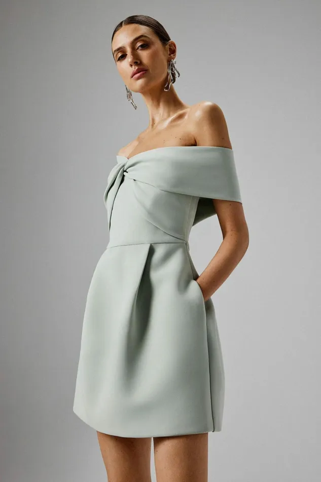 Women ALine Dresses Lavish Alice MILA Twisted One Shoulder Mini Dress In Sage Green Sage Green Women ALine Dresses Lavish Alice MILA Twisted One Shoulder Mini Dress In Sage Green Sage Green