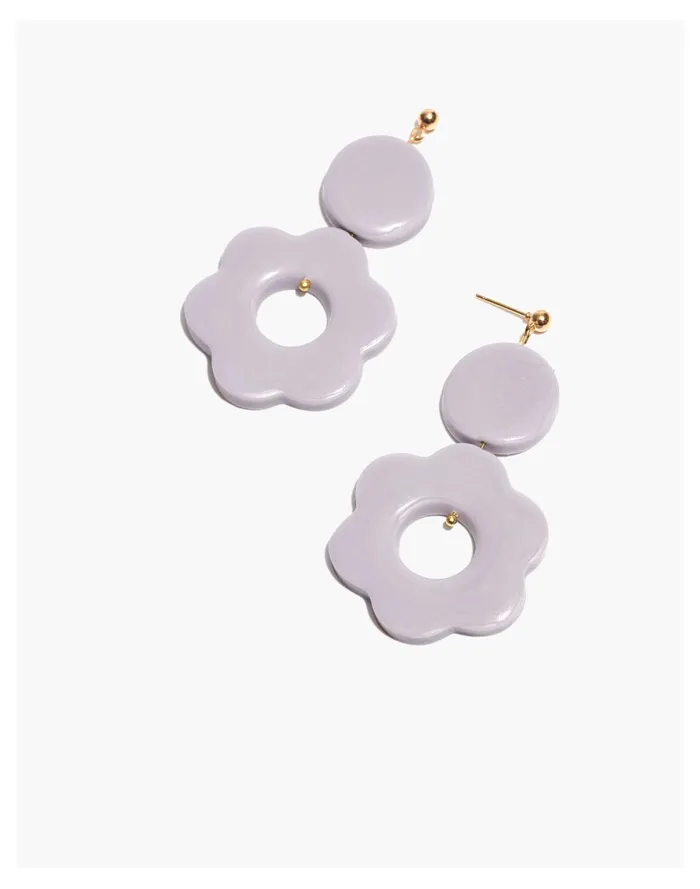 Women Abcrete and Co Daisy Statement Earrings Periwinkle Madewell Earrings