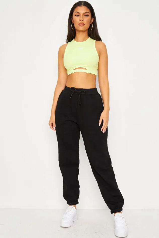 Women Adicolor Essentials Rib Ribbed Tank Top In Yellow Adidas Yellow Brentiny Paris Top And Tank Tops