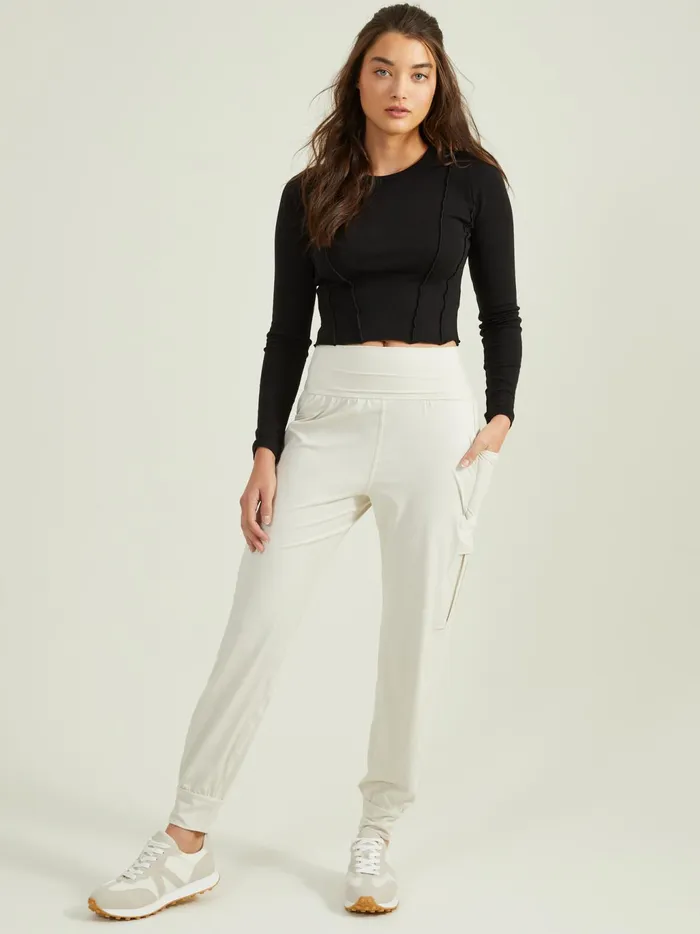 Women Altar039d State Activewear Cruise Pieced Top Black