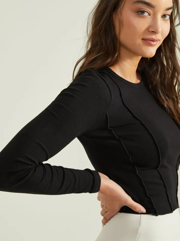 Women Altar039d State Activewear Cruise Pieced Top Black