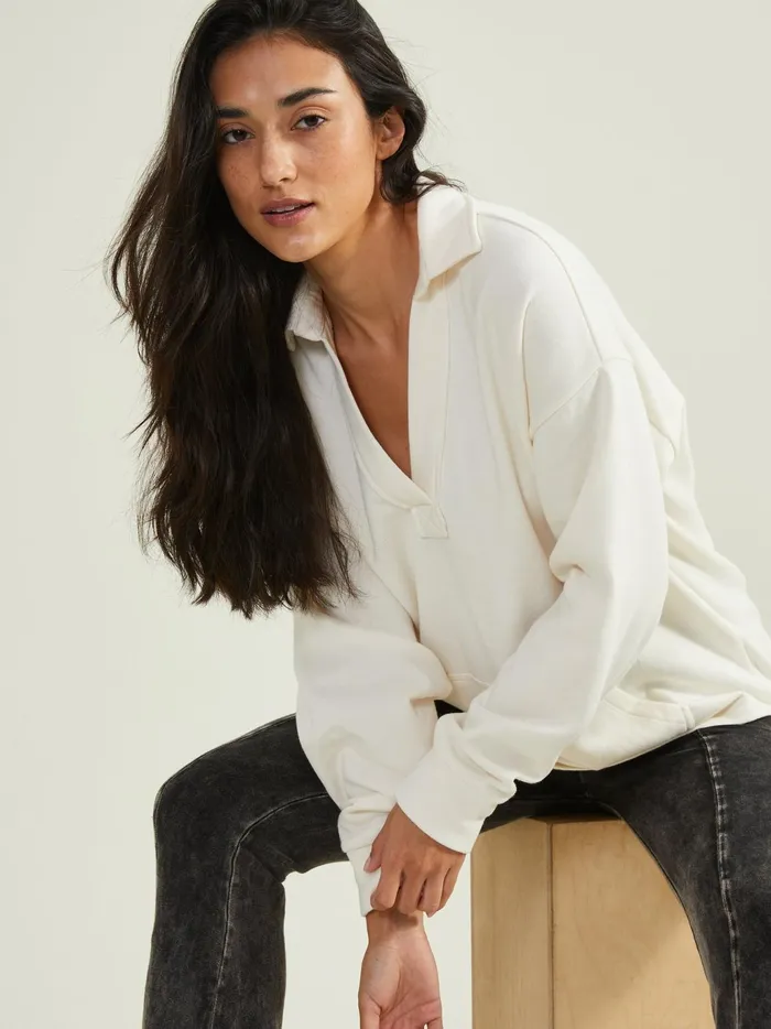 Women Altar039d State Activewear Limitless Fleece Pullover Sandstone