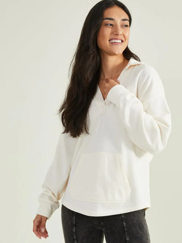 Women Altar039d State Activewear Limitless Fleece Pullover Sandstone