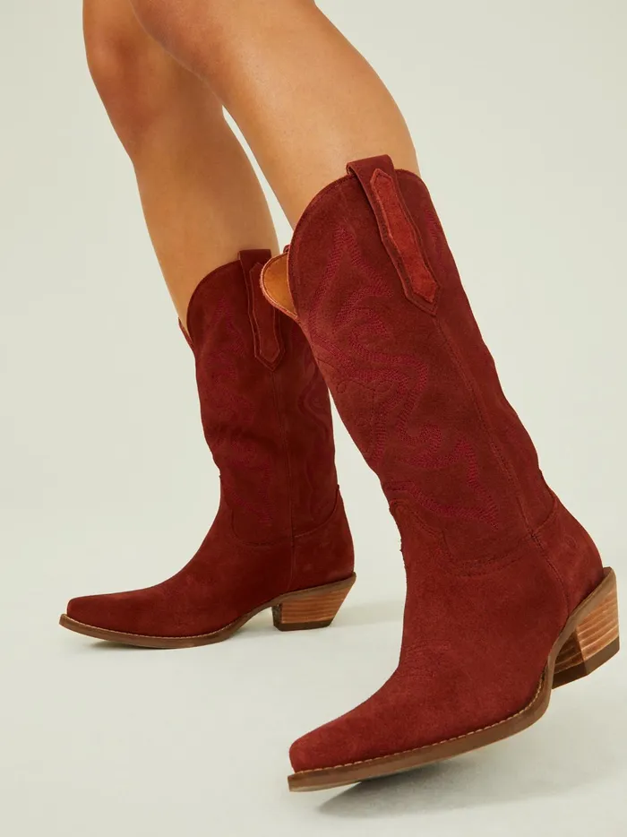 Women Altar039d State Boots Booties Out West Boots By Dingo Cranberry