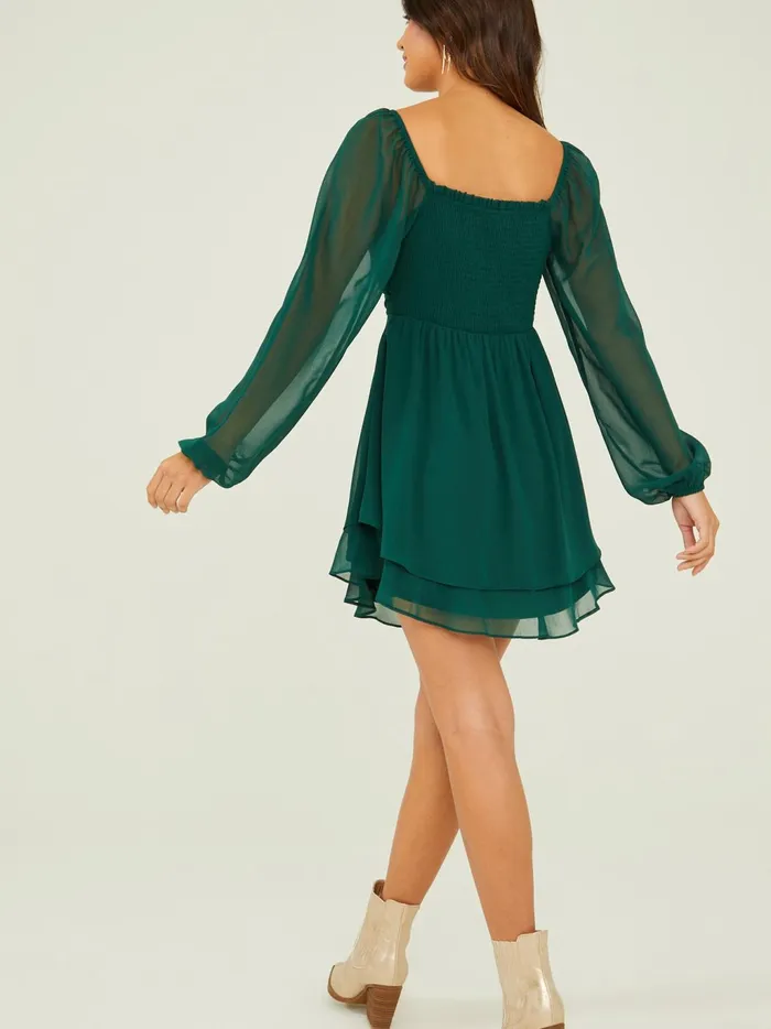 Women Altar039d State Casual Lori Long Sleeved Dress Hunter