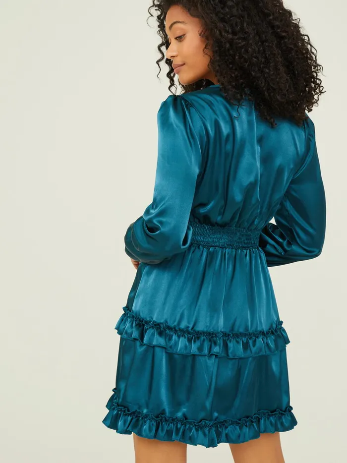 Women Altar039d State Casual Mckenna Satin Dress Hunter