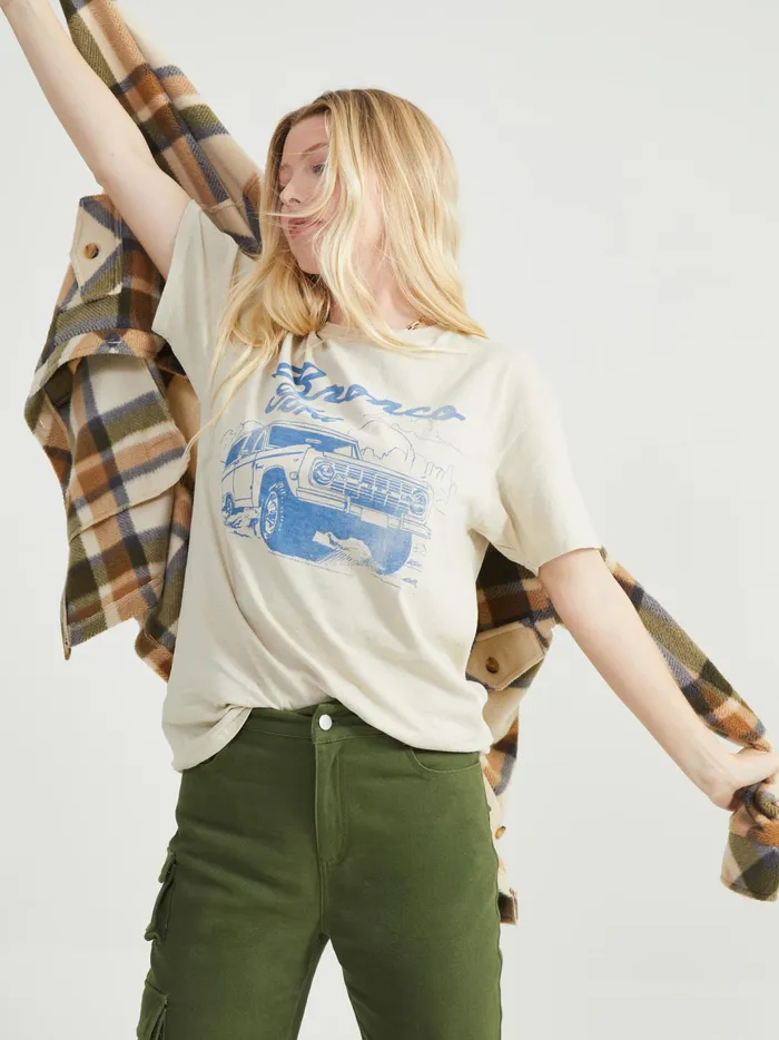 Women Altar039d State Graphics Bronco Sun Tee Sand