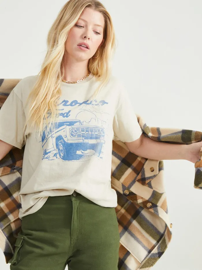 Women Altar039d State Graphics Bronco Sun Tee Sand