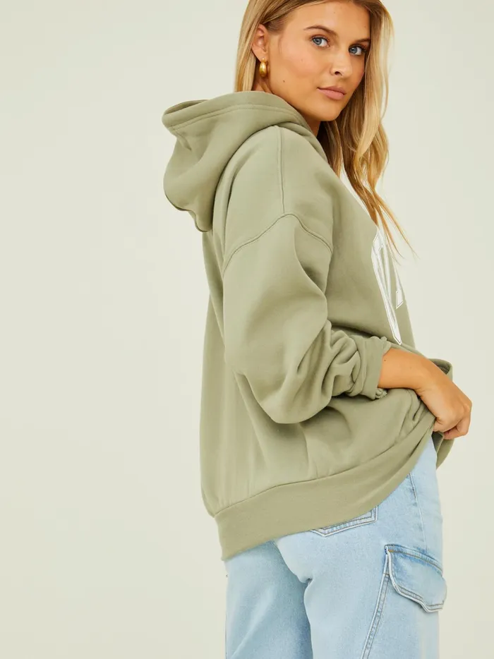 Women Altar039d State Graphics Outer Banks Oversized Hoodie Vetiver