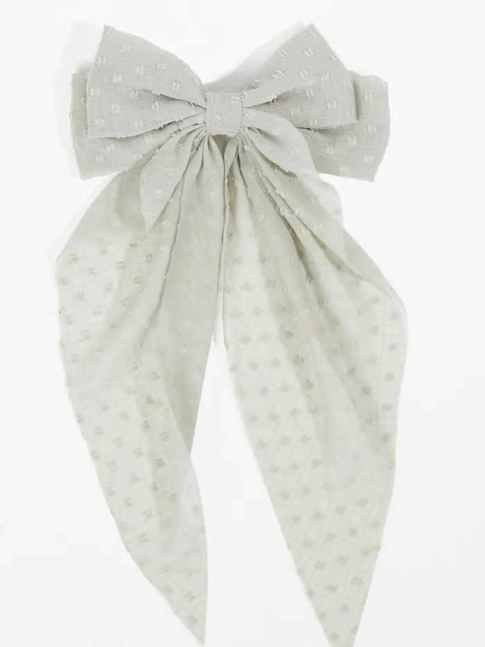 Women Altar039d State Hair Accessories Dotted Hair Bow Sagegreen
