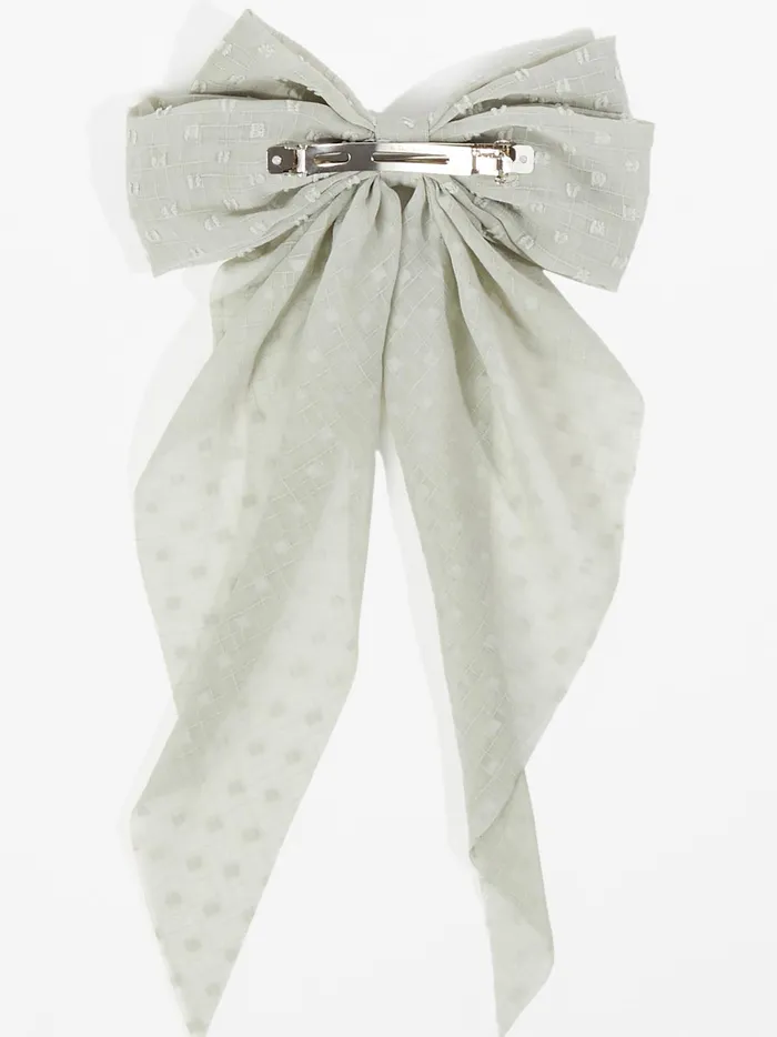 Women Altar039d State Hair Accessories Dotted Hair Bow Sagegreen