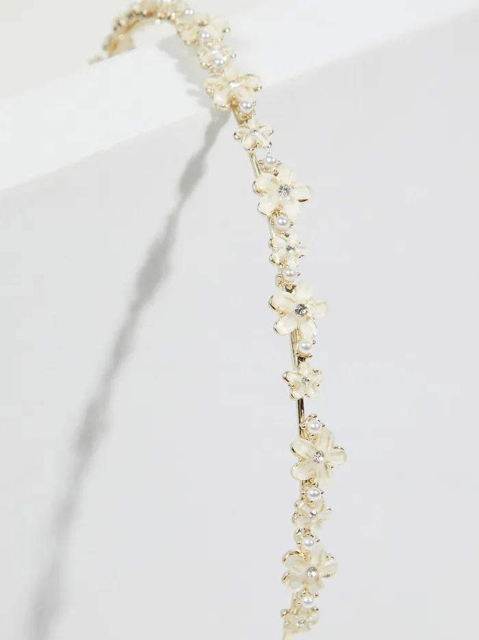 Women Altar039d State Hair Accessories Flower Wire Headband Ivory