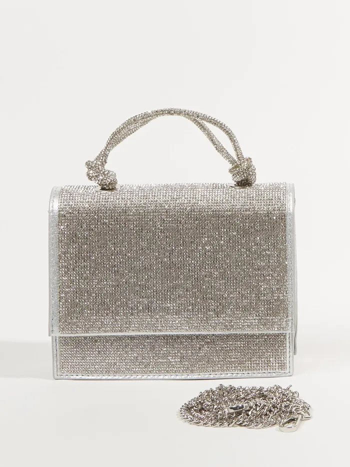 Women Altar039d State Handbags Ana Mini Rhinestone Purse Silver