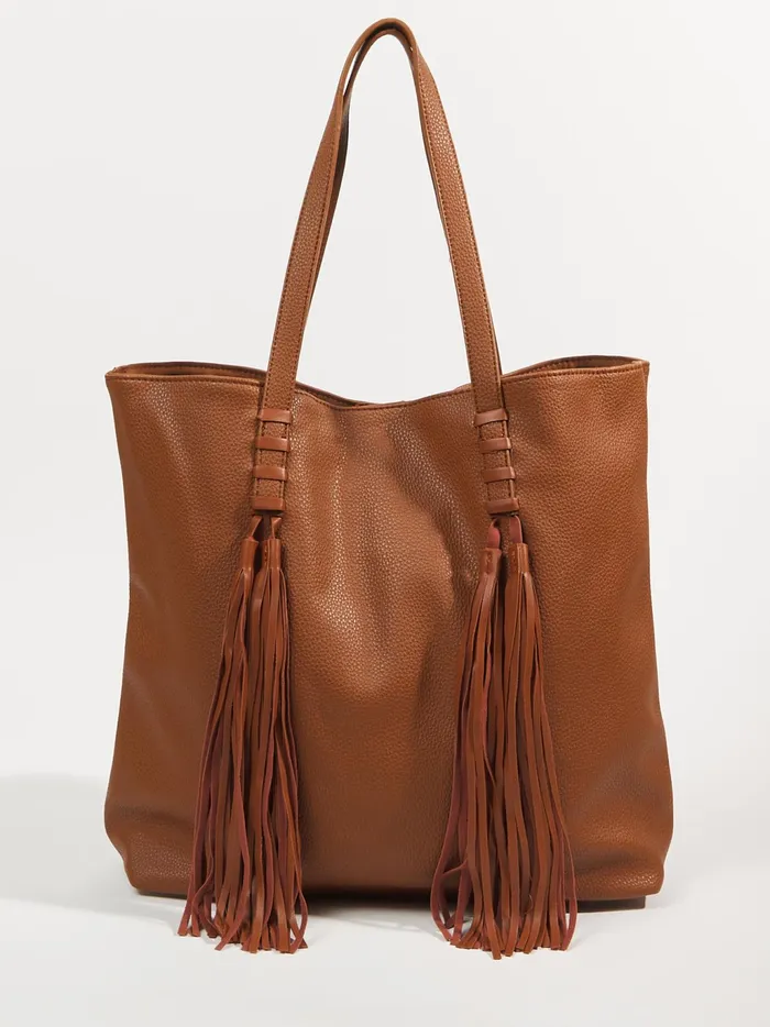 Women Altar039d State Handbags Fringe Tassel Tote Purse Tan