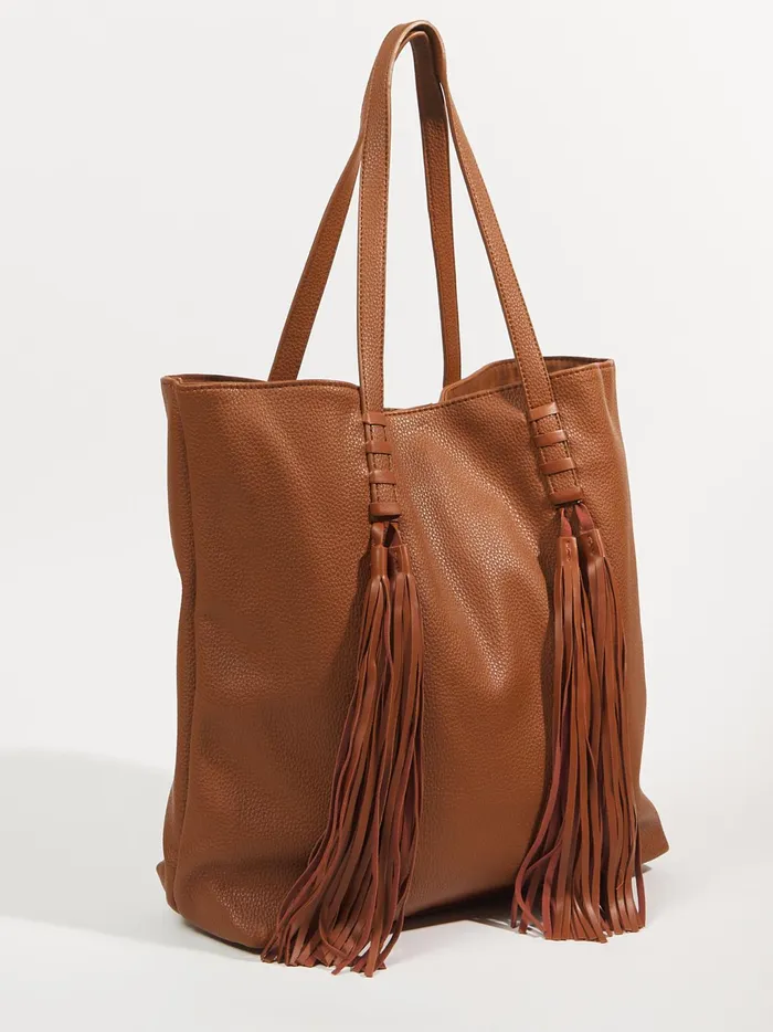 Women Altar039d State Handbags Fringe Tassel Tote Purse Tan