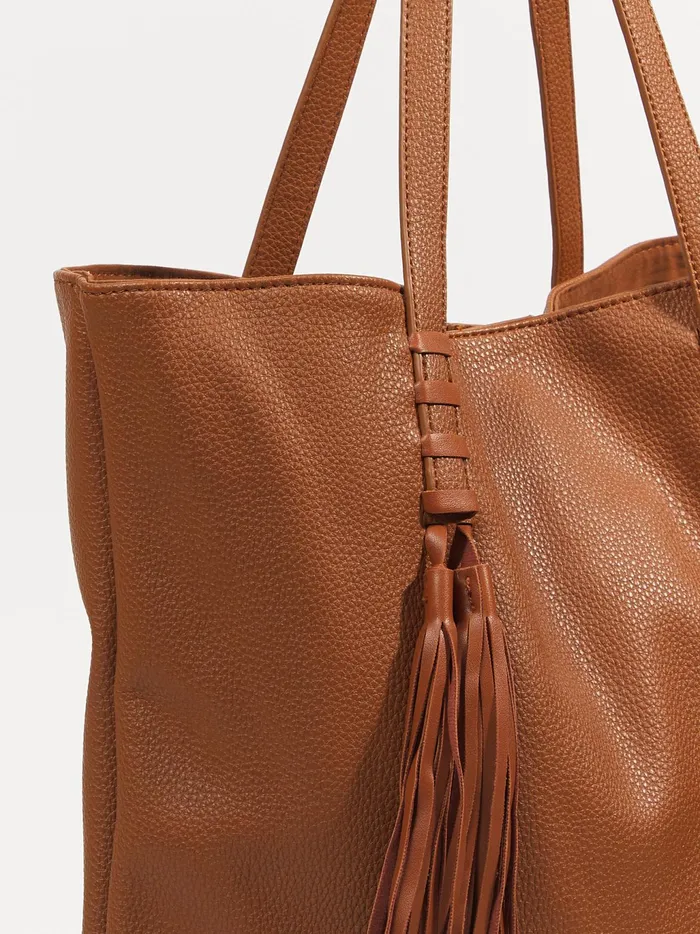 Women Altar039d State Handbags Fringe Tassel Tote Purse Tan