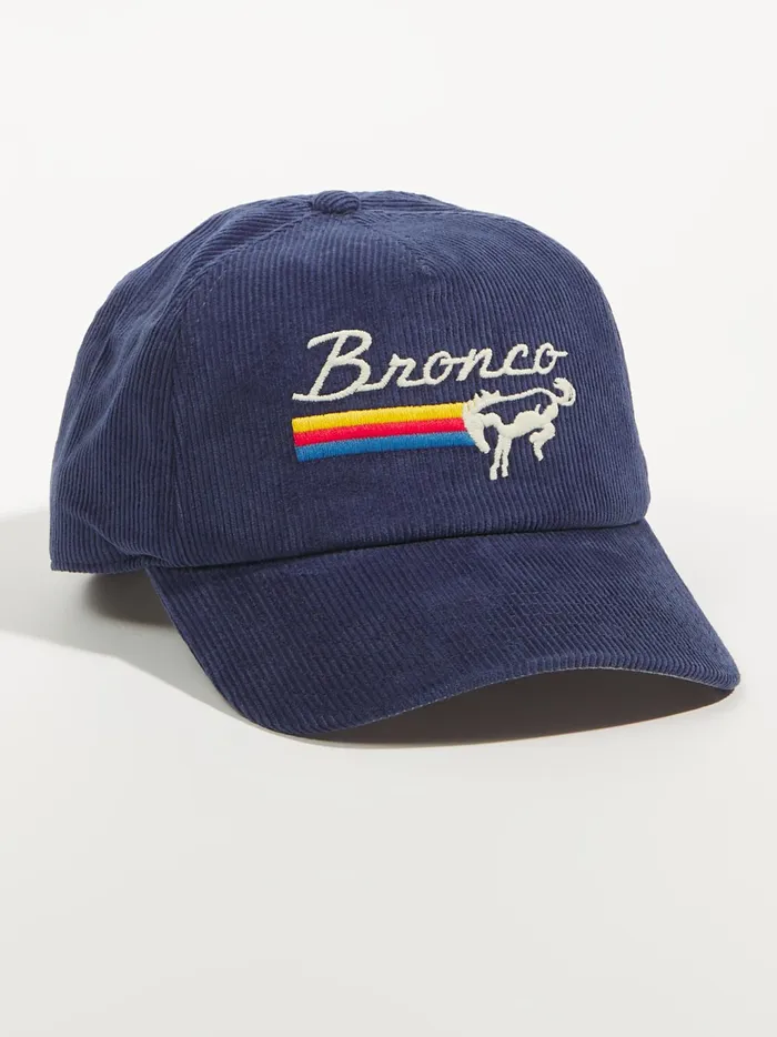 Women Altar039d State Hats Corded Bronco Baseball Hat Navy