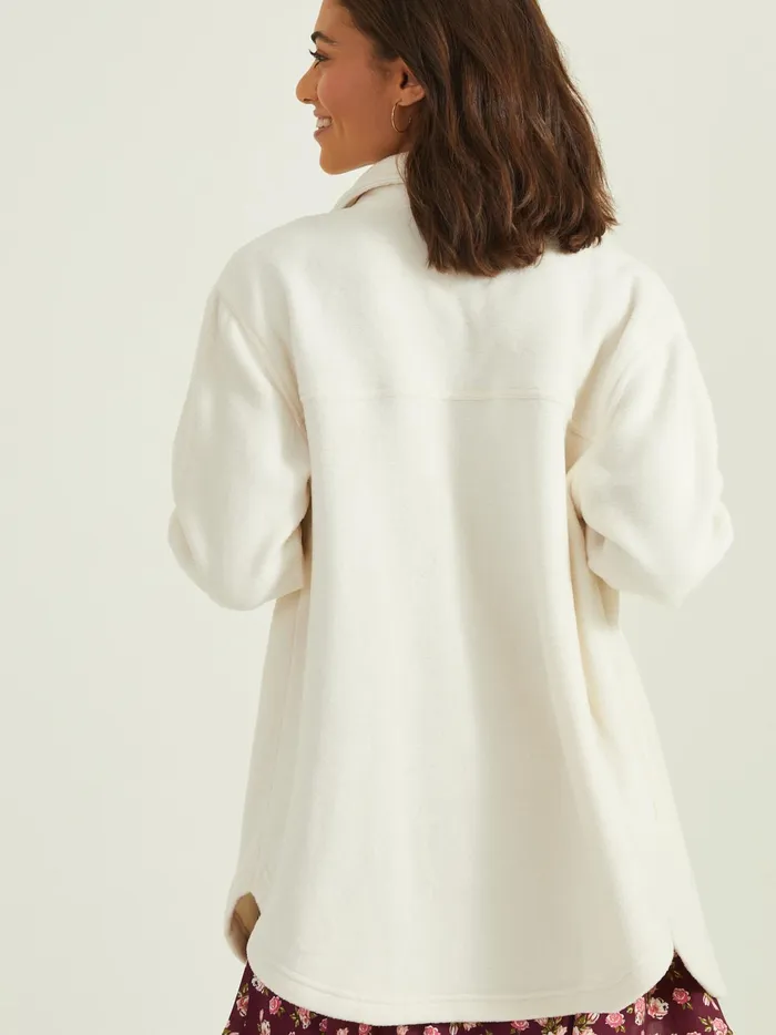 Women Altar039d State Jackets Adrianna Fleece Shacket Cream