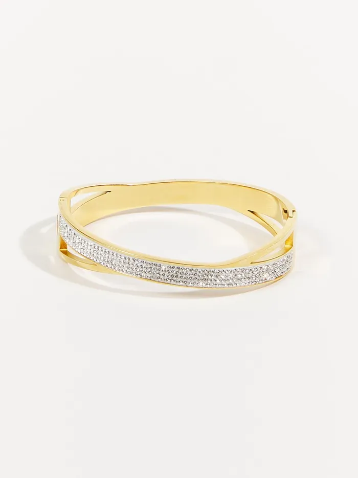 Women Altar039d State Jewelry Criss Cross Glitz Bracelet Gold