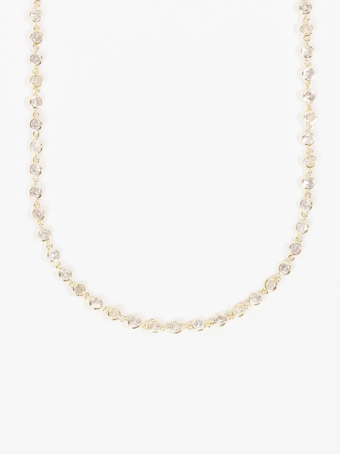 Women Altar039d State Jewelry Crystal Lined Choker Gold