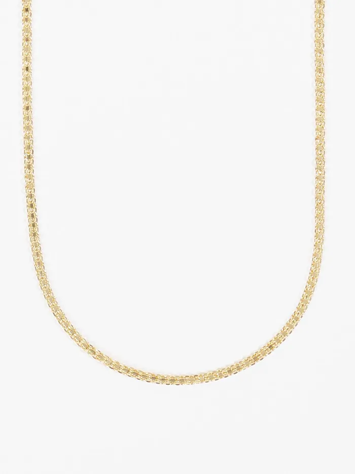 Women Altar039d State Jewelry Flat Box Chain Choker Gold