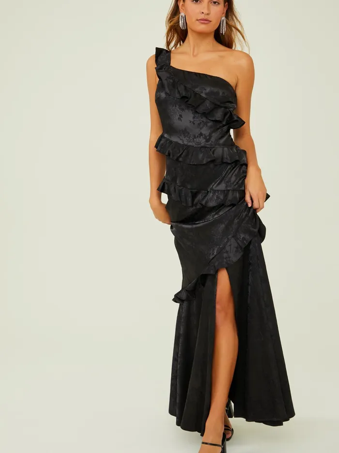 Women Altar039d State Maxi Midi Fallon OneShoulder Maxi Dress Black