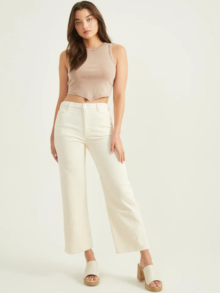 Women Altar039d State Pants Cece Cropped Corduroy Pants Cream