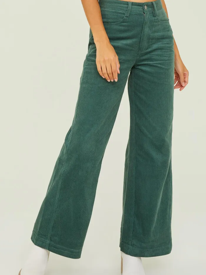 Women Altar039d State Pants Dakota Corduroy Straight Leg Pants Green