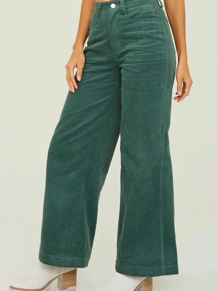 Women Altar039d State Pants Dakota Corduroy Straight Leg Pants Green