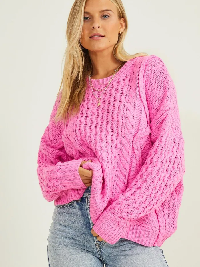 Women Altar039d State Pullovers Sharon Sweater Brightpink