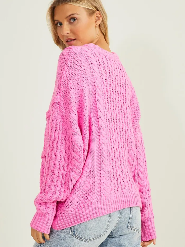 Women Altar039d State Pullovers Sharon Sweater Brightpink