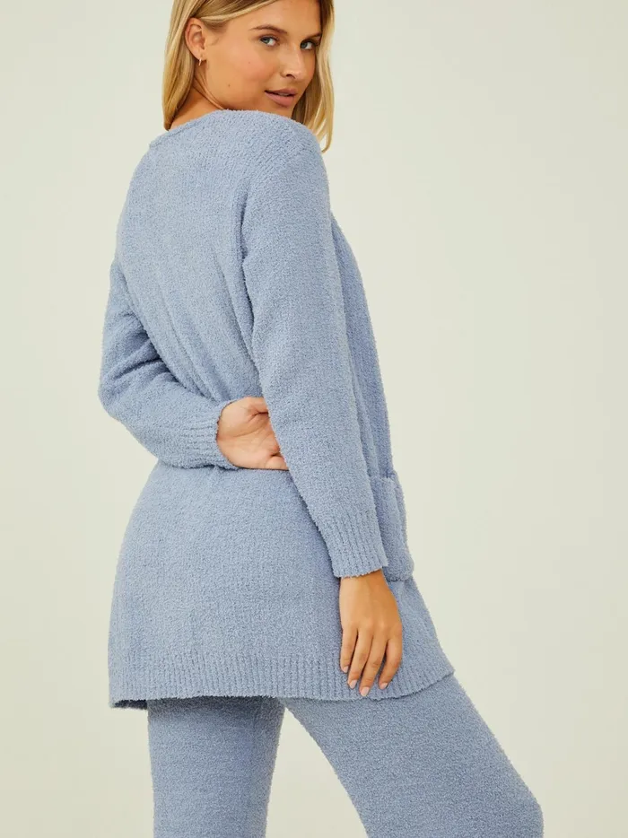 Women Altar039d State Sleep Lounge Harper Fuzzy Cardigan Zenblue