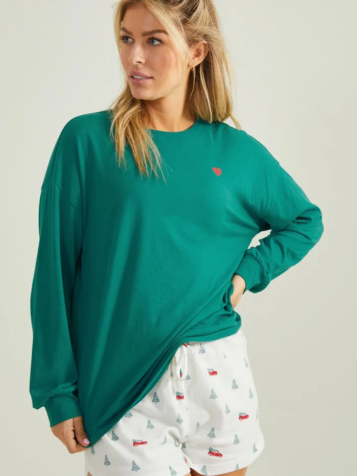 Women Altar039d State Sleep Lounge Nice List Lounge Top Green