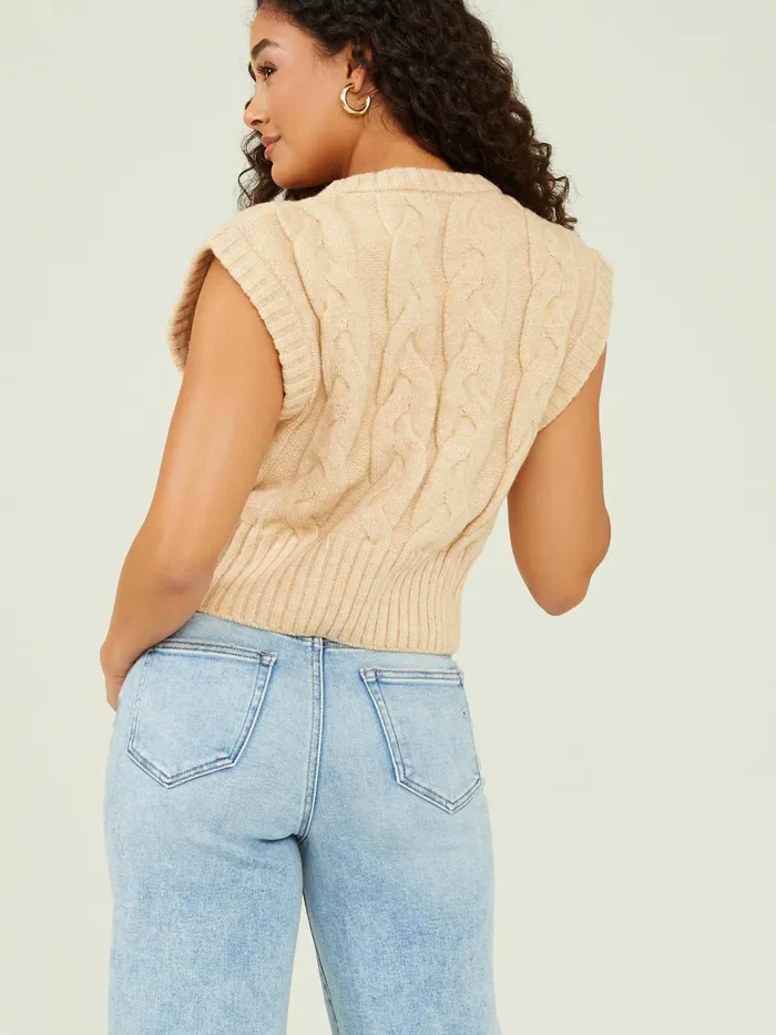 Women Altar039d State Sweaters Ella Boxy Sweater Vest Taupe
