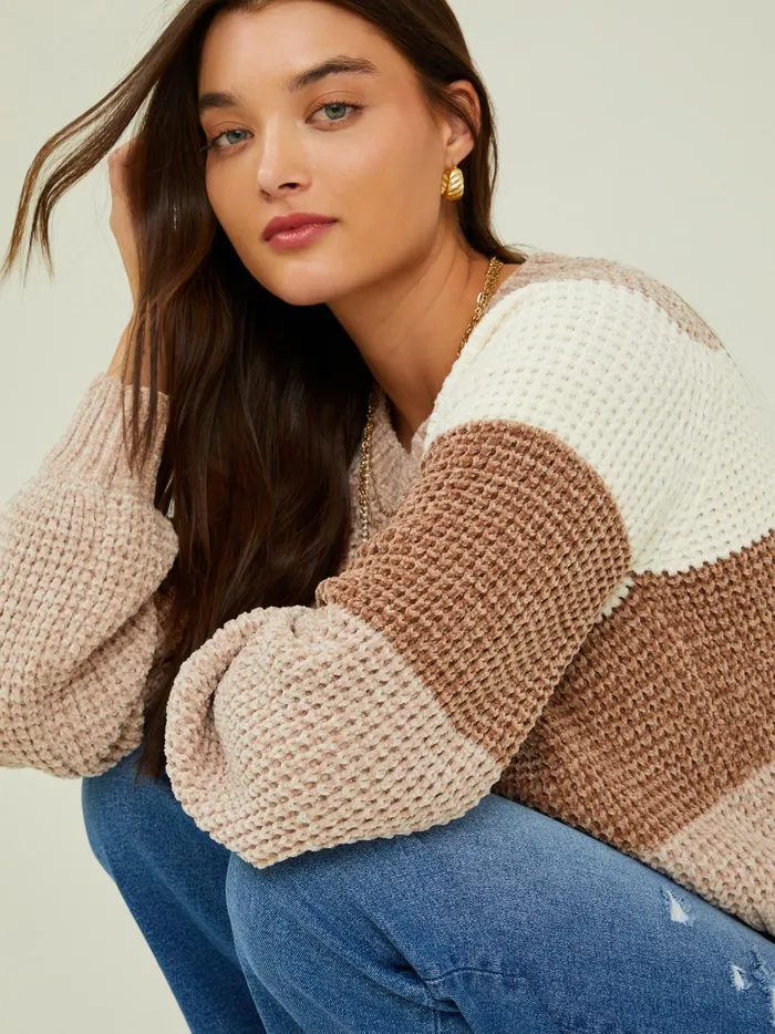Women Altar039d State Sweaters Ensley Tonal Chenille Sweater Mushroom